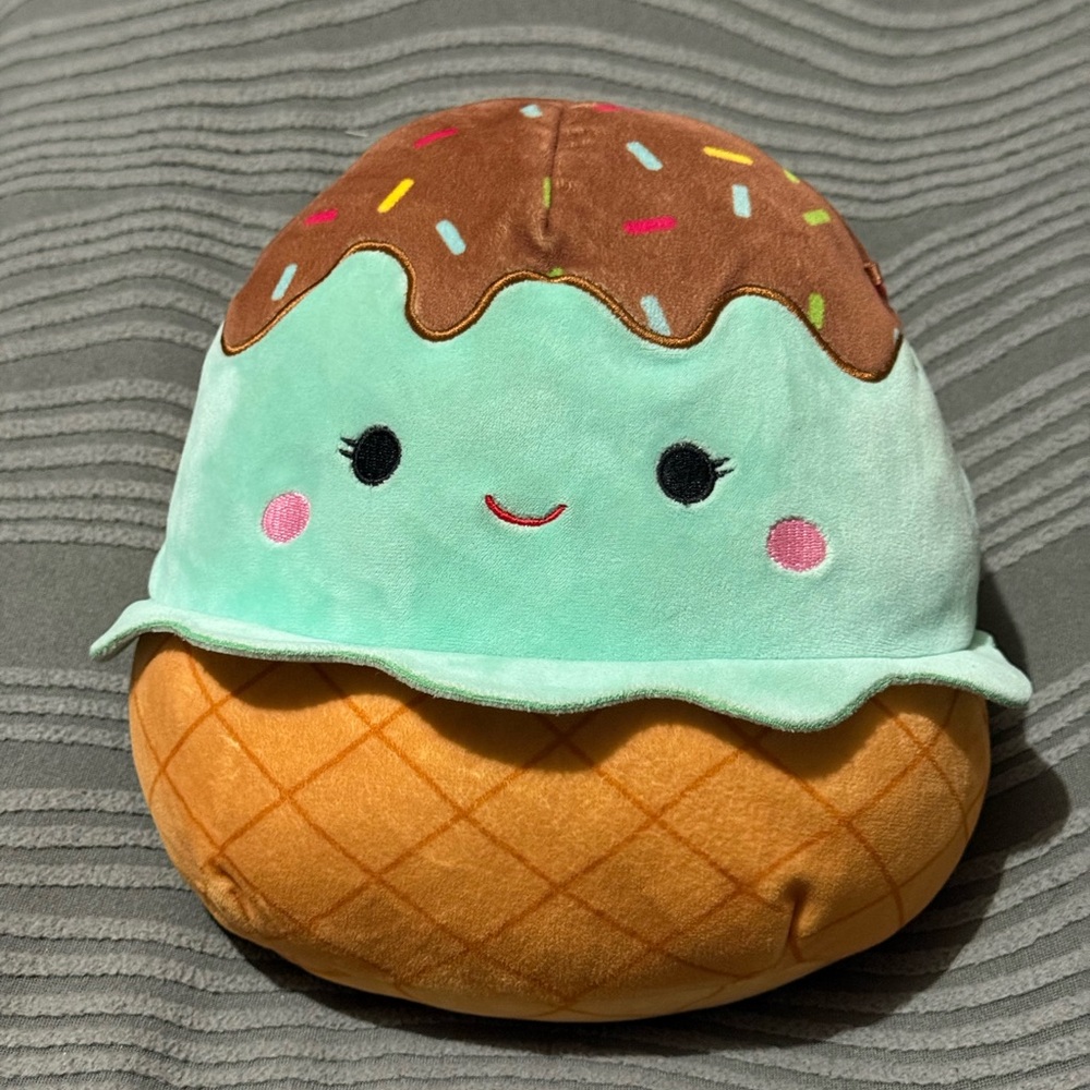 Squishmallows Maya the Mint Ice Cream plush toy.
